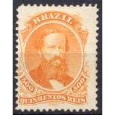 IM0029N.03-SELO DOM PEDRO II DENTEADO, 500 RÉIS - 1866 - N