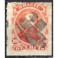 IM0030U.01-SELO DOM PEDRO II PERCÉ, 10 RÉIS - 1876 - U