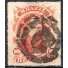 IM0030U.02-SELO DOM PEDRO II PERCÉ, 10 RÉIS - 1876 - U