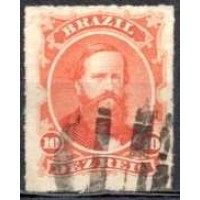 IM0030U.03-SELO DOM PEDRO II PERCÉ, 10 RÉIS - 1876 - U