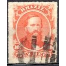 IM0030U.03-SELO DOM PEDRO II PERCÉ, 10 RÉIS - 1876 - U