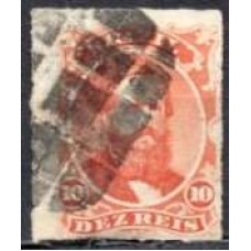 IM0030U.04-SELO DOM PEDRO II PERCÉ, 10 RÉIS - 1876 - U