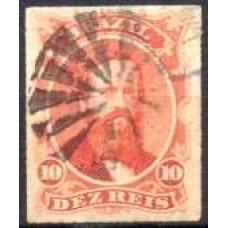 IM0030U.05-SELO DOM PEDRO II PERCÉ, 10 RÉIS - 1876 - U