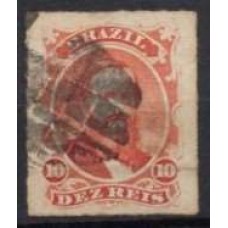 IM0030U.06-SELO DOM PEDRO II PERCÉ, 10 RÉIS - 1876 - U