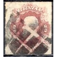 IM0031U.01-SELO DOM PEDRO II PERCÉ, 20 RÉIS - 1876 - U