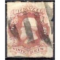 IM0031U.02-SELO DOM PEDRO II PERCÉ, 20 RÉIS - 1876 - U