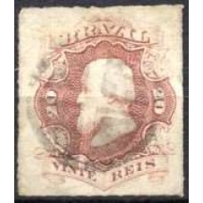 IM0031U.04-SELO DOM PEDRO II PERCÉ, 20 RÉIS - 1876 - U