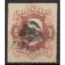 IM0031U.05-SELO DOM PEDRO II PERCÉ, 20 RÉIS - 1876 - U