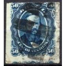 IM0032U.03-SELO DOM PEDRO II PERCÉ, 50 RÉIS - 1876 - U