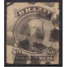 IM0033U.04-SELO DOM PEDRO II PERCÉ, 80 RÉIS - 1876 - U