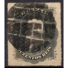 IM0035U.01-SELO DOM PEDRO II PERCÉ, 200 RÉIS - 1876 - U
