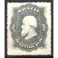 IM0035U.04-SELO DOM PEDRO II PERCÉ, 200 RÉIS - 1876 - U