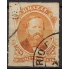 IM0036U.03-SELO DOM PEDRO II PERCÉ, 500 RÉIS - 1876 - U