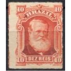 IM0037N.04-SELO DOM PEDRO II BARBA BRANCA, 10 RÉIS - 1877 - N