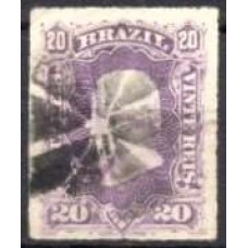 IM0038U.03-SELO DOM PEDRO II BARBA BRANCA, 20 RÉIS - 1877 - U