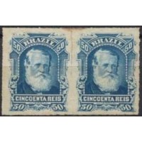 IM0039NP.01-PAR DOM PEDRO II BARBA BRANCA, 50 RÉIS - 1877 - N