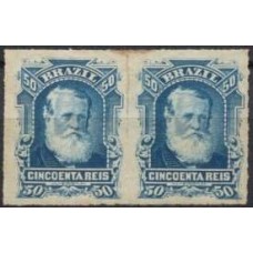 IM0039NP.01-PAR DOM PEDRO II BARBA BRANCA, 50 RÉIS - 1877 - N