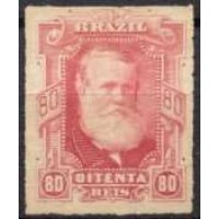 IM0040N.02-SELO DOM PEDRO II BARBA BRANCA, 80 RÉIS - 1878 - N