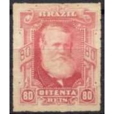 IM0040N.02-SELO DOM PEDRO II BARBA BRANCA, 80 RÉIS - 1878 - N