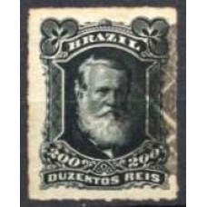 IM0042U.01-SELO DOM PEDRO II BARBA BRANCA, 200 RÉIS - 1877 - U