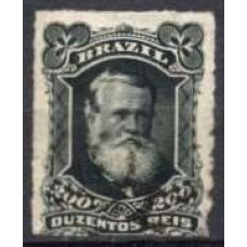 IM0042U.02-SELO DOM PEDRO II BARBA BRANCA, 200 RÉIS - 1877 - U