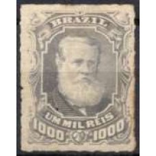 IM0046N.02-SELO DOM PEDRO II BARBA BRANCA, 1000 RÉIS - 1878 - N