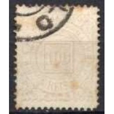 IM0064U.02-SELO CIFRA, 100 RÉIS CIFRA BRANCA - 1885 - U