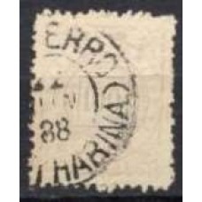 IM0065U.03-SELO CIFRA, 100 RÉIS - 1888 - U