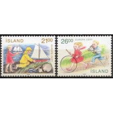 ISL0654N-SÉRIE EUROPA - JOGOS INFANTIS - ISLÂNDIA - 1989 - N