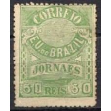 JO0024U.01-SELO JORNAIS CRUZEIRO DO SUL, 50 RÉIS - 1890 - U