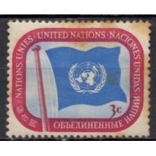 ONN0004N-SELO BANDEIRA DA ONU - ONU NOVA IORQUE - 1951 - N