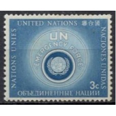 ONN0050NA-SELO FORÇAS AUXILIARES DA ONU, 3C - ONU NOVA IORQUE - 1957 - N