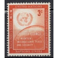 ONN0052NA-SELO CONSELHO DE SEGURANÇA, 3C - ONU NOVA IORQUE - 1957 - N
