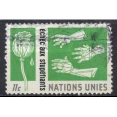 ONN0128U-SELO CONTROLE DOS NARCÓTICOS, 11C - ONU NOVA IORQUE - 1964 - U