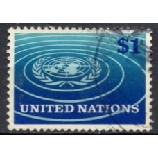 ONN0150U-SELO EMBLEMA DA ONU - ONU NOVA IORQUE - 1966 - U