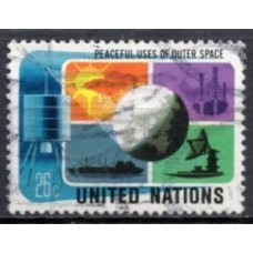 ONN0250U-SELO UTILIZAÇÕES PACÍFICAS DO ESPAÇO EXTRA-ATMOSFÉRICO, 26C - ONU NOVA IORQUE - 1975 - U