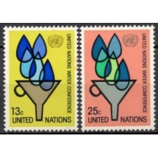 ONN0275N-SÉRIE CONFERÊNCIA DAS NAÇÕES UNIDAS SOBRE A ÁGUA - ONU NOVA IORQUE - 1977 - N