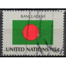 ONN0322U-SELO BANDEIRAS DOS PAÍSES MEMBROS I, BANGLADESH - ONU NOVA IORQUE - 1980 - U