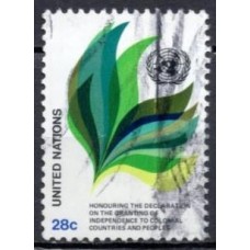 ONN0360U-SELO HOMENAGEM À INDEPENDÊNCIA DOS PAÍSES COLONIZADOS - ONU NOVA IORQUE - 1982 - U