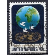 ONN0361U-SELO SEGUNDO DECÊNIO DO DESARMAMENTO - ONU NOVA IORQUE - 1982 - U