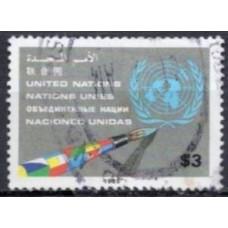 ONN0437U-SELO REGULAR 3D - ONU NOVA IORQUE - 1985 - U