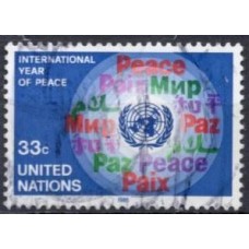 ONN0466U-SELO ANO INTERNACIONAL DA PAZ, 33C - ONU NOVA IORQUE - 1986 - U