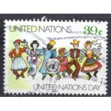 ONN0509U-SELO DIA DAS NAÇÕES UNIDAS, 39C - ONU NOVA IORQUE - 1987 - U
