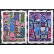 ONV0036N-SÉRIE 35º ANIVERSÁRIO DA DECLARAÇÃO UNIVERSAL DOS DIREITOS DO HOMEM - ONU VIENA - 1983 - N