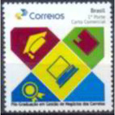 PB0026M-SELO PERSONALIZADO NOVA LOGO ECT, PÓS GRADUÇÃO EM GESTÃO DE NEGÓCIOS DOS CORREIOS - 2017 - MINT