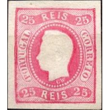 POR0021N.02 -SELO LUÍS 1º, 25R - PORTUGAL - 1866/67 - N - REIMPRESSÃO?
