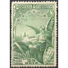 POR0149N.02-SELO 4º CENTENÁRIO DA DESCOBERTA DA ROTA DAS ÍNDIAS POR VASCO DA GAMA, 25R - PORTUGAL - 1898 - N COM GOMA