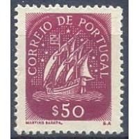 POR0634N-SELO CARAVELA, 50C - PORTUGAL - 1943 - N POR0634N-SELO CARAVELA, 50C - PORTUGAL - 1943 - N