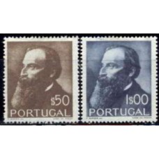 POR0740N-SÉRIE CENTENÁRIO DE NASCIMENTO DO POETA GUERRA JUNQUEIRO - PORTUGAL - 1951 - N