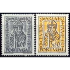 POR0789N-SÉRIE 14º CENTENÁRIO DA CHEGADA DE SÃO MARTINHO DE DUME - PORTUGAL - 1953 - N